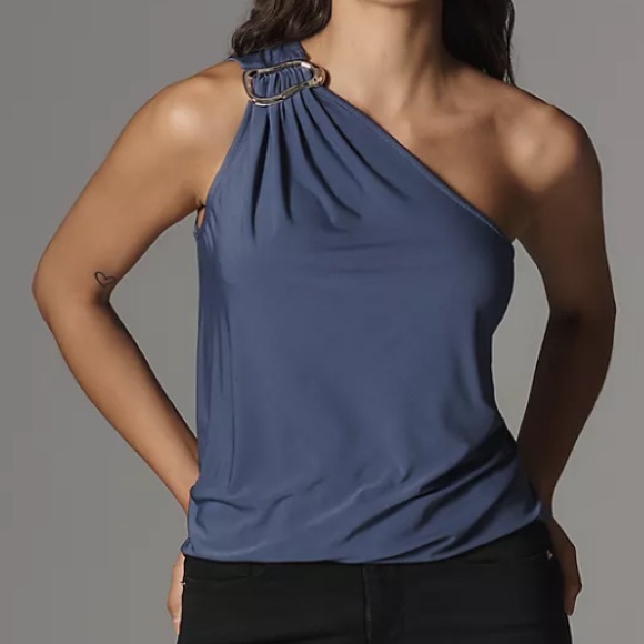 Dolan Left Coast One-Shoulder Buckle Top Size Medium